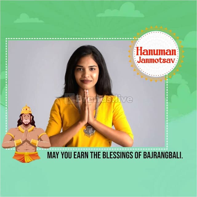 Hanuman Jayanti poster template