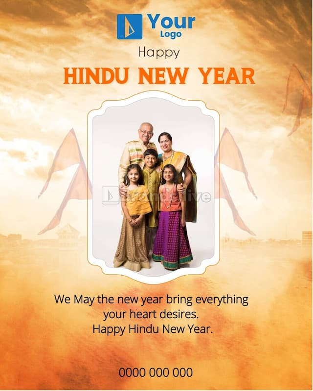 Hindu New Year poster maker