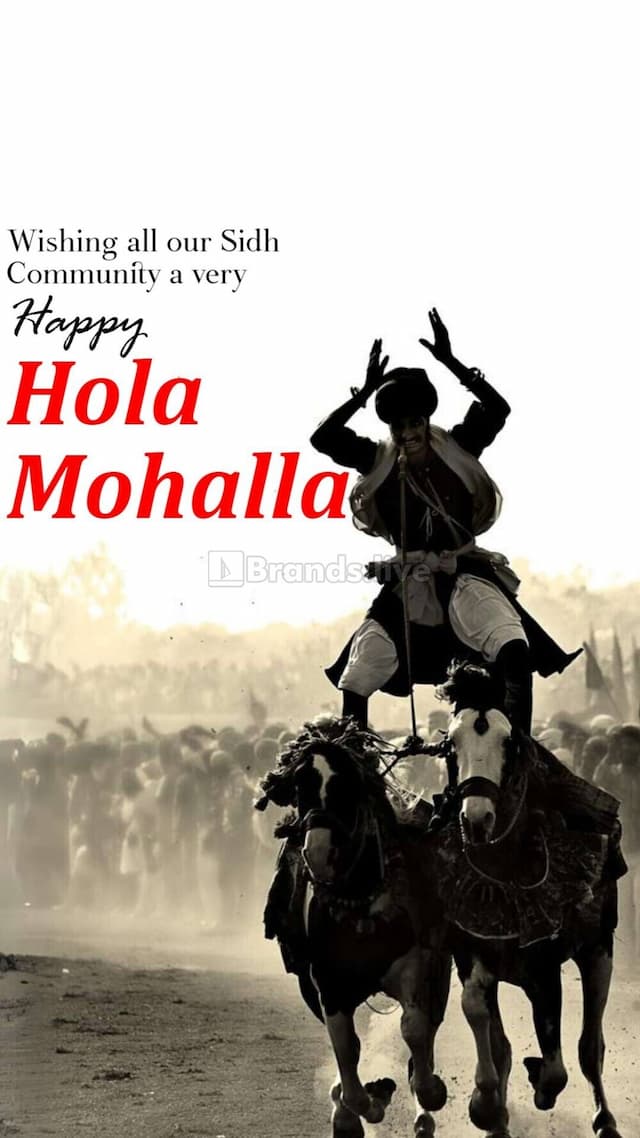 Hola Mohalla Instagram Post Template
