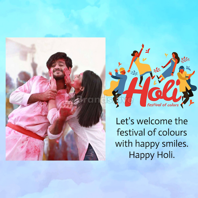 Holi wishes photo