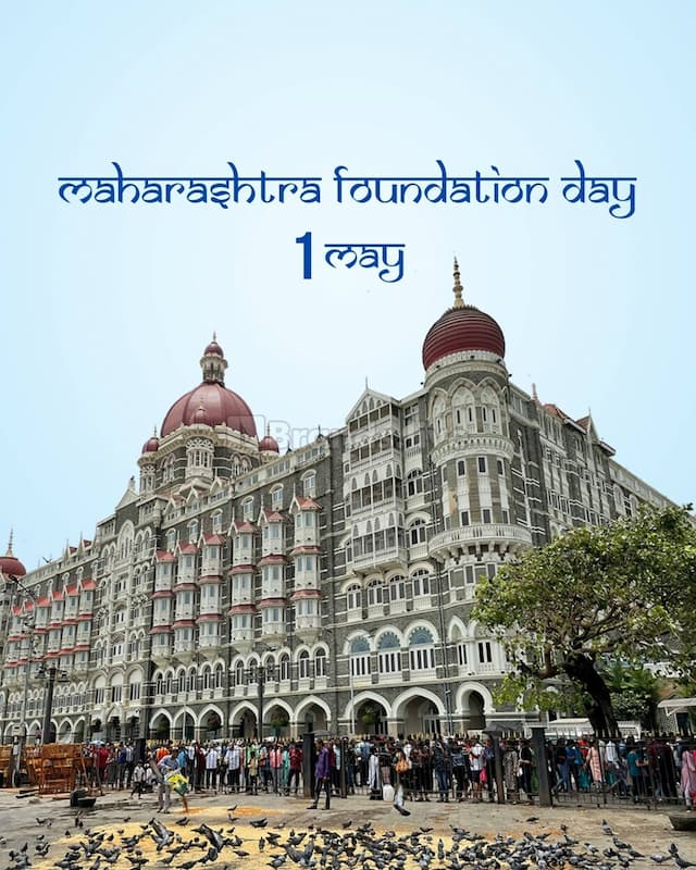 Maharashtra Foundation Day poster