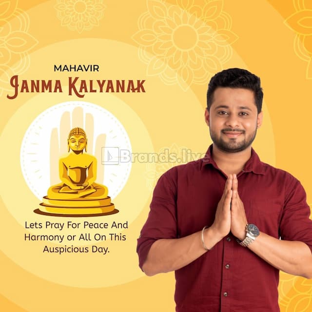 Mahavir Jayanti poster maker