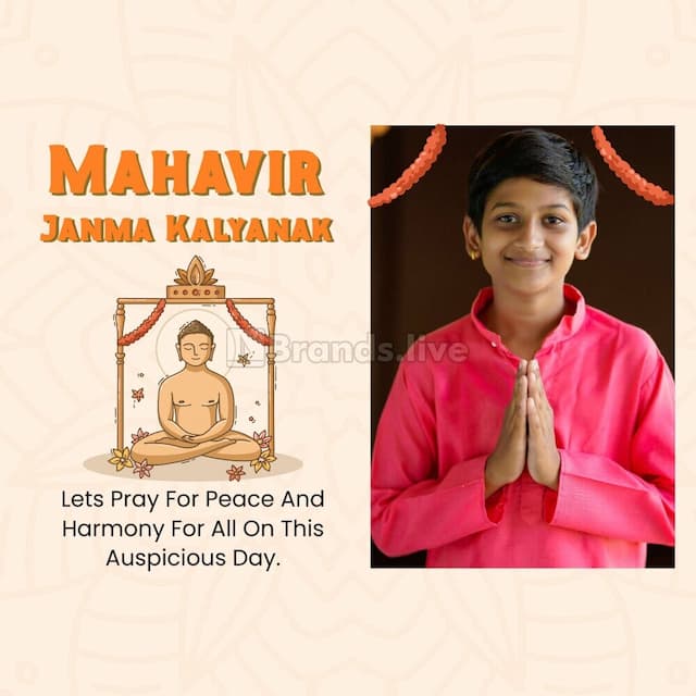 Mahavir Jayanti poster template