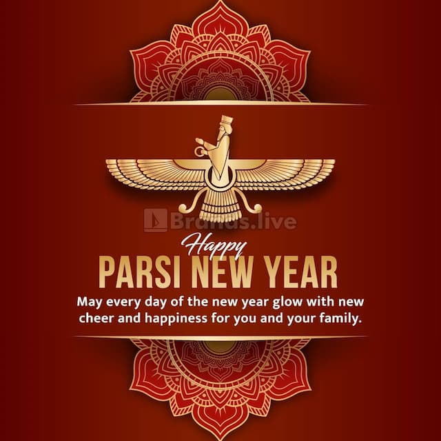 Parsi New Year poster maker