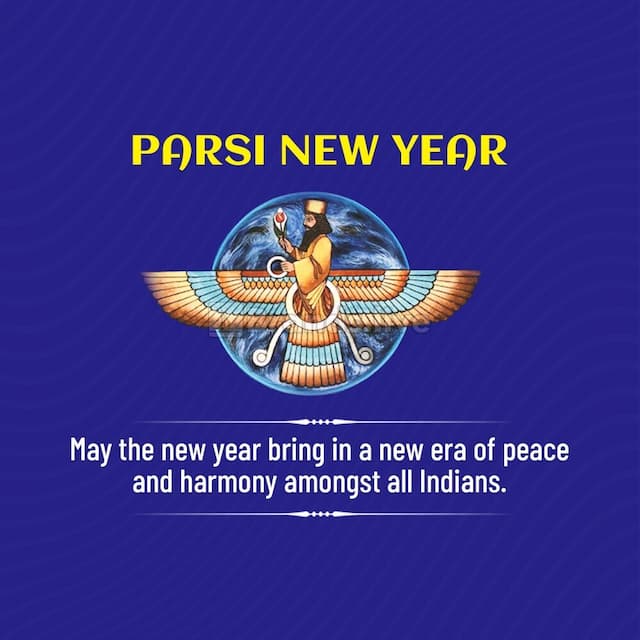 Parsi New Year wishes post