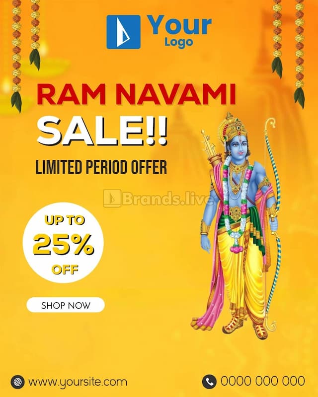 Ram Navami Banner Template