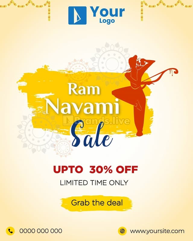 Ram Navami Discount Offer Post