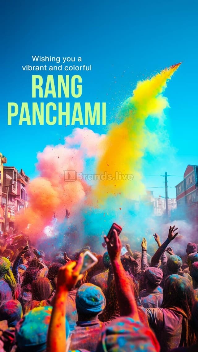 Rang Panchami Instagram Post Template