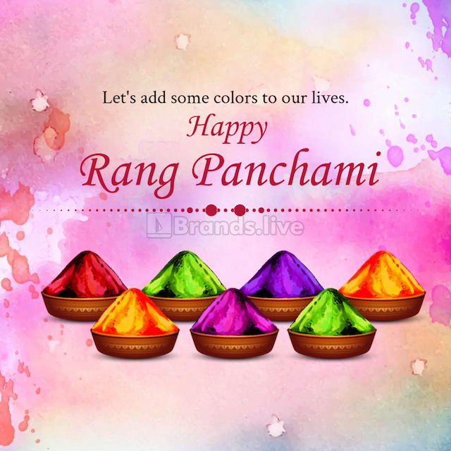 Rang Panchami poster maker