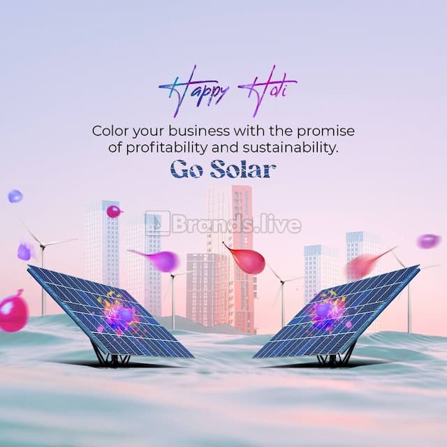 Solar promotional post