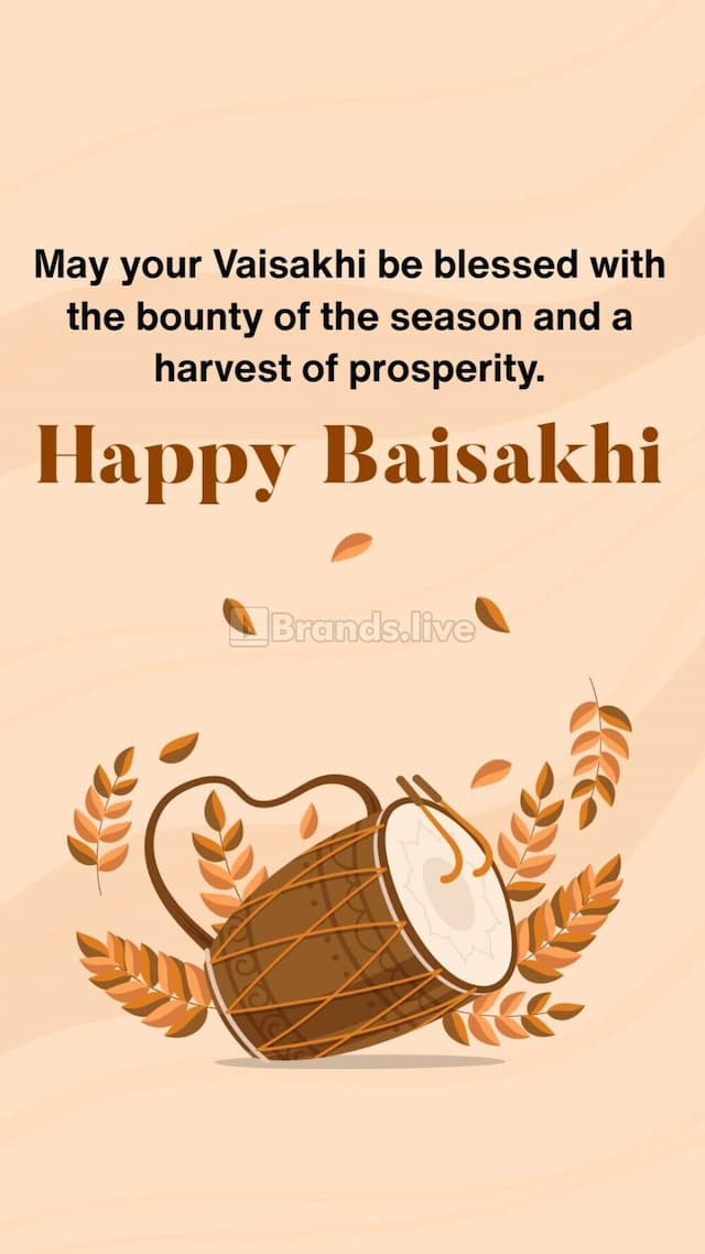 Vaisakhi insta stories poster