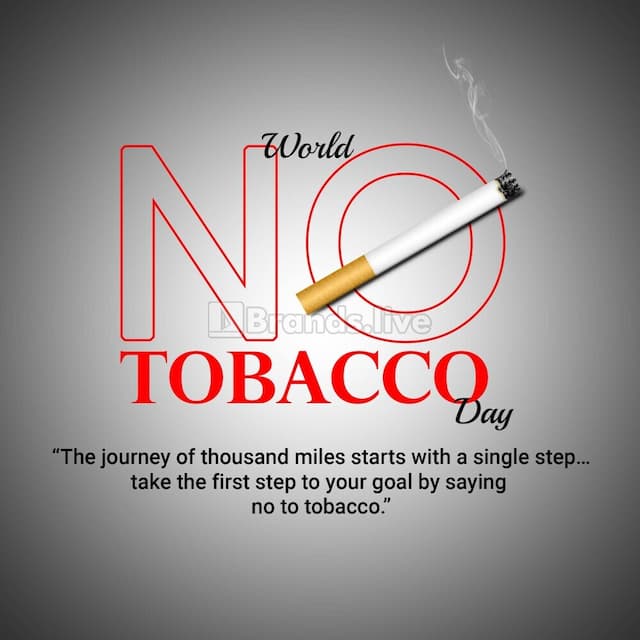 World No Tobacco Day banner