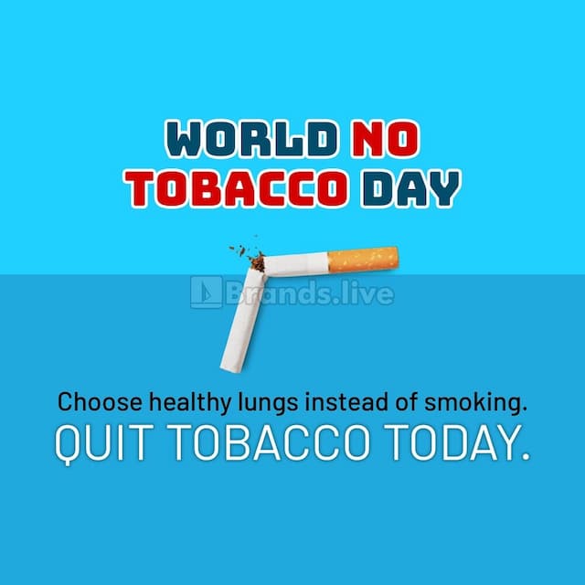 World No Tobacco Day poster