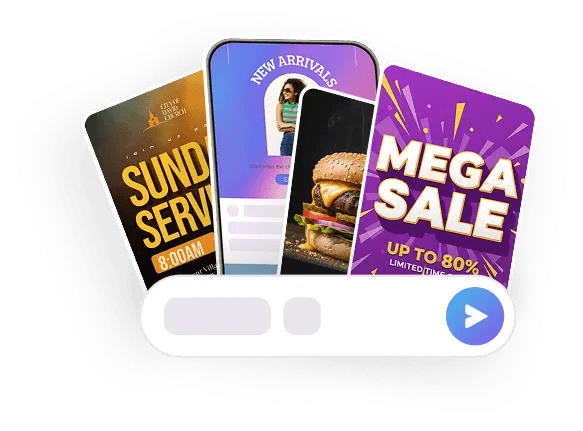 Branded social media post templates