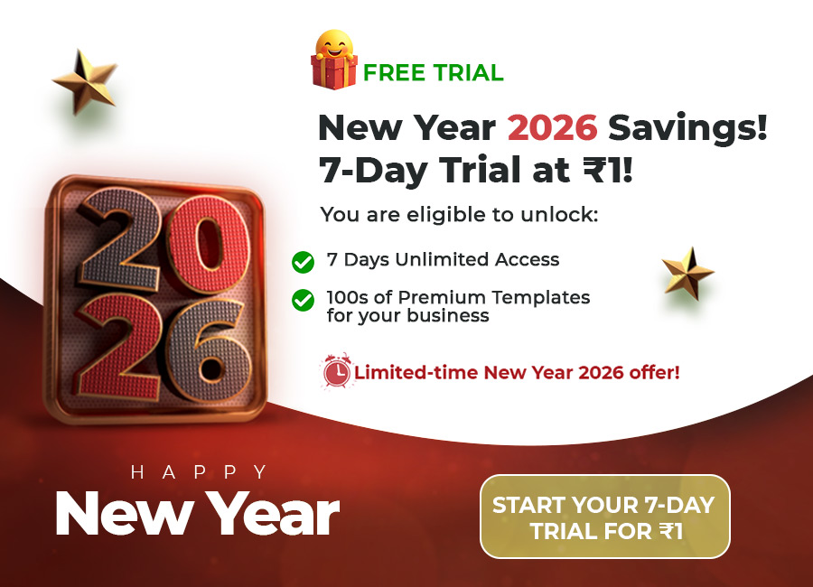 new year offer flyer