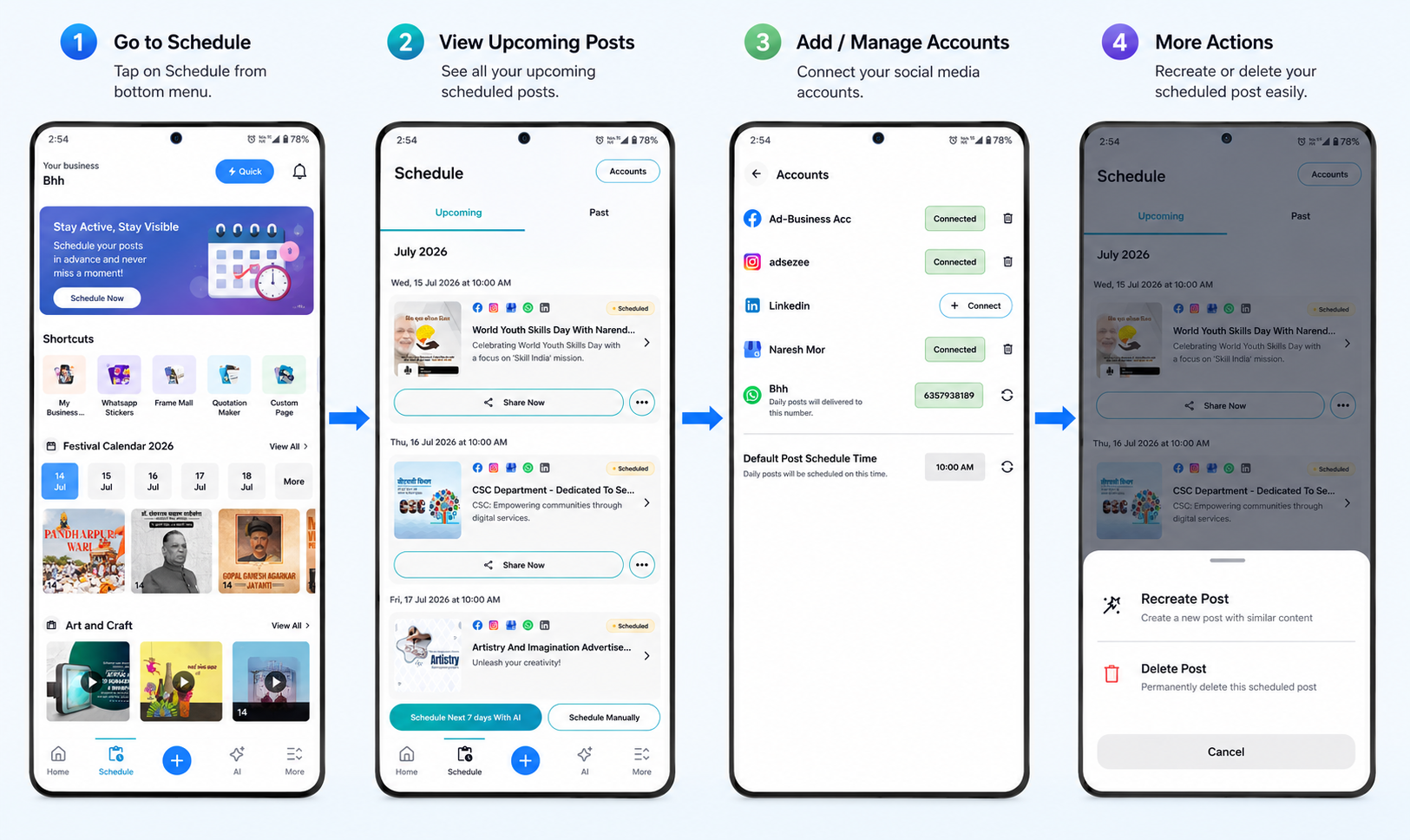 AI social media scheduler