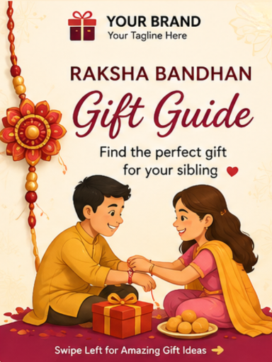 raksha bandhan gift guide poster