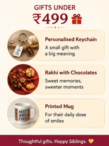 raksha bandhan gift under 499 poster