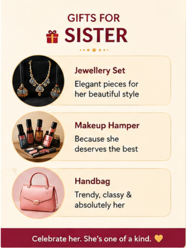 raksha bandhan gift for sisters poster