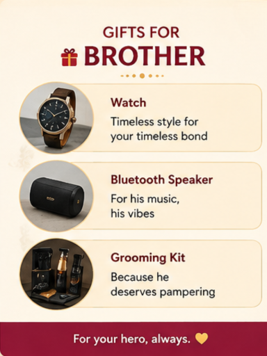 raksha bandhan gift for brothers poster