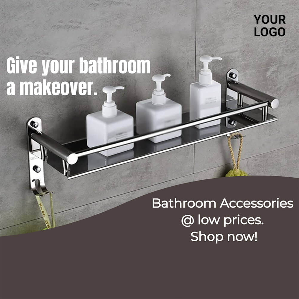 Bathroom Accessories Marketing Poster Maker