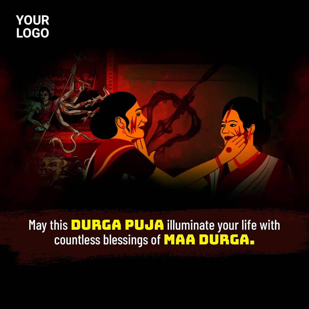 Durga Pooja Ad Maker
