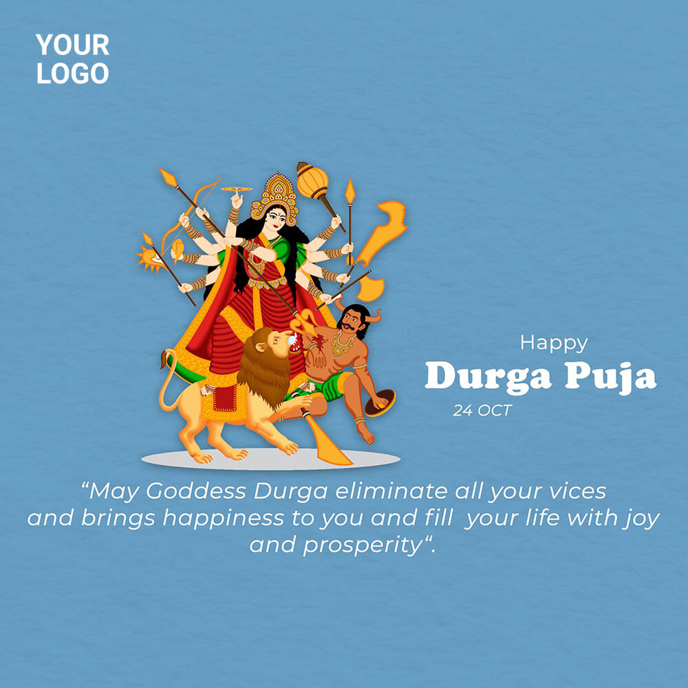 Durga Pooja Banner Maker