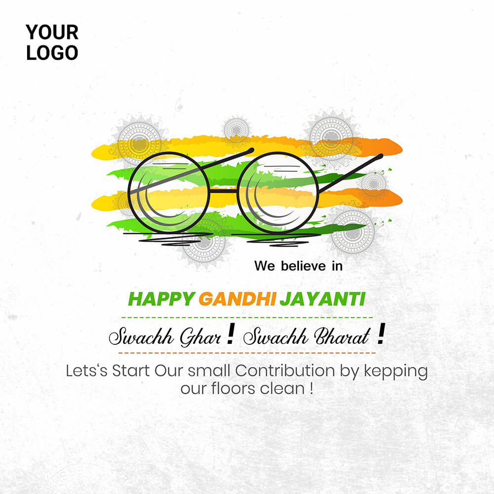 Gandhi Jayanti Marketing Poster Maker