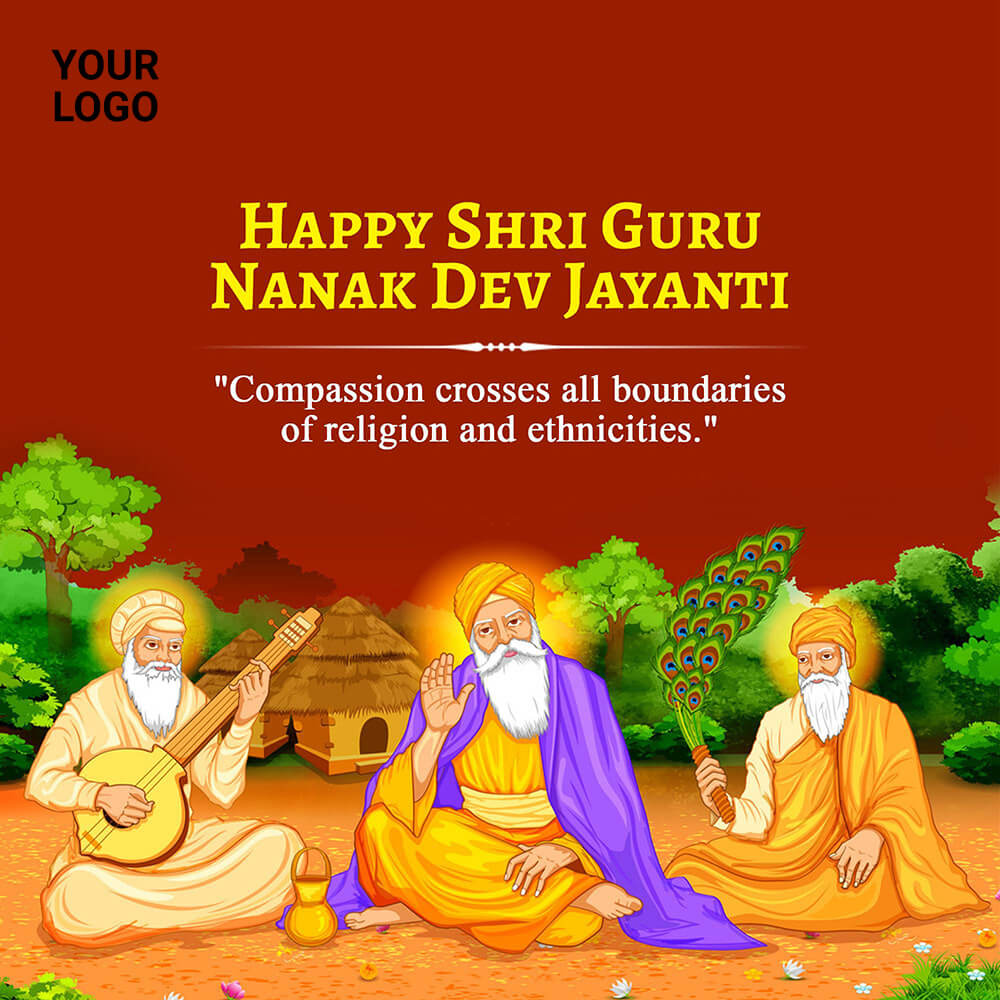 Guru Nanak Jayanti Ad Maker