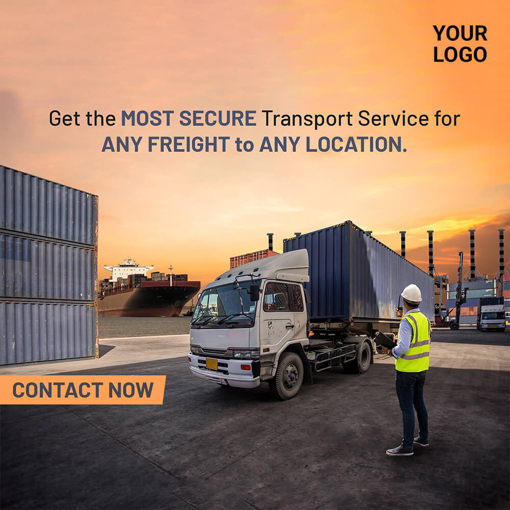 Logistics & Courier Services Ad Maker