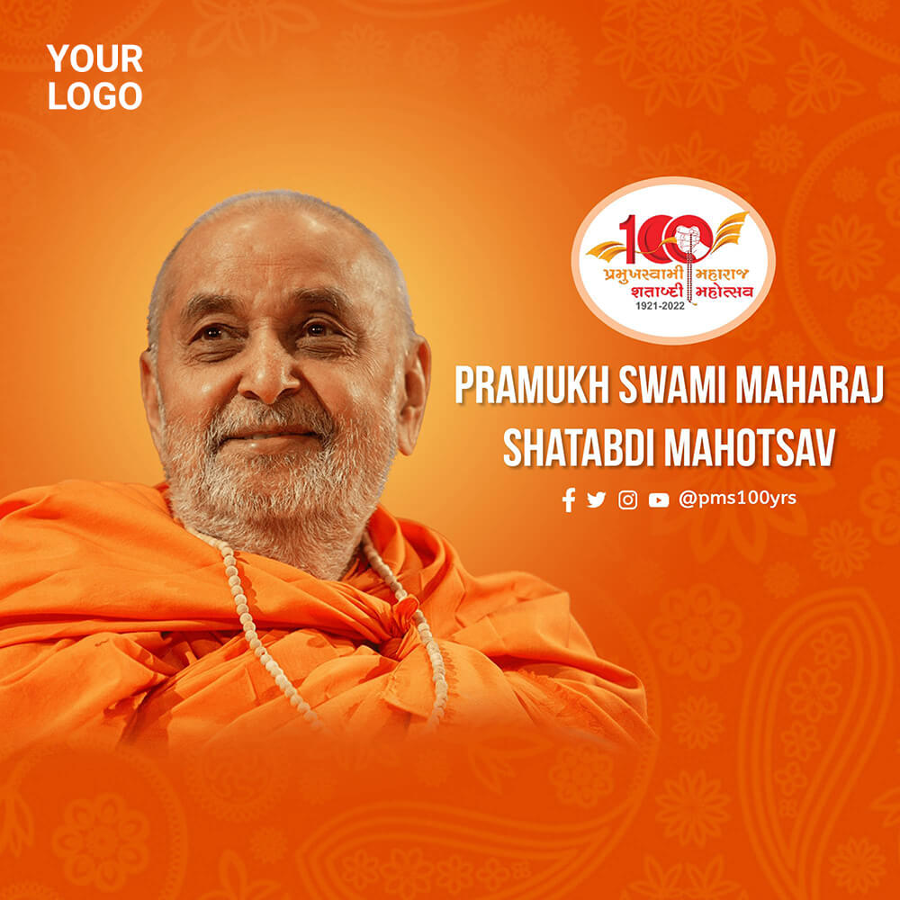 Pramukh Swami Maharaj Shatabdi Mahotsav WhatsApp Status Maker